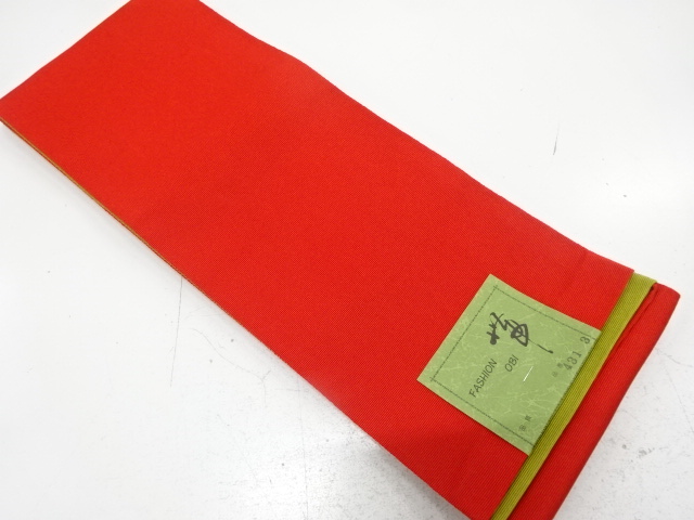 JAPANESE KIMONO / UNUSED HANHABA OBI / REVERSIBLE